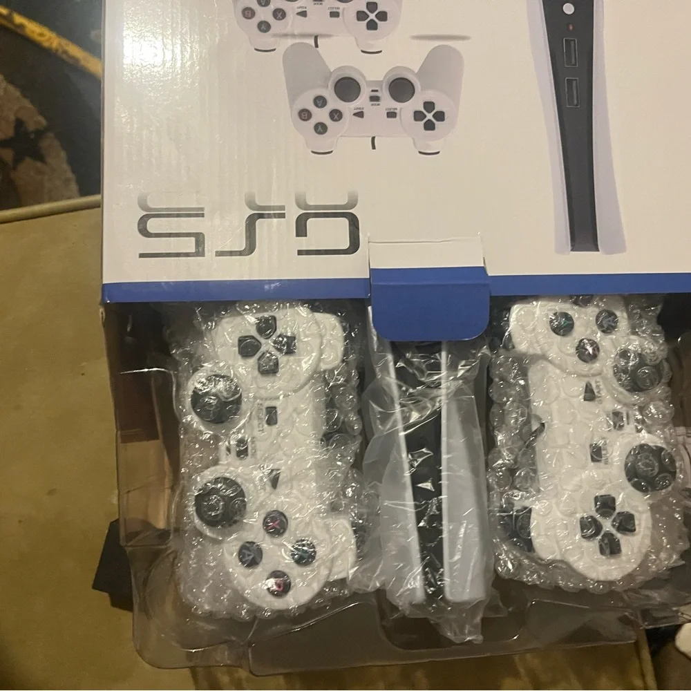 Pro Video Game Console with Dual Controllers - White